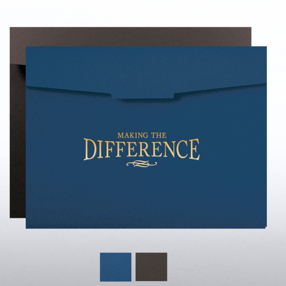 Foil-Stamped Certificate Folder - Making the Difference