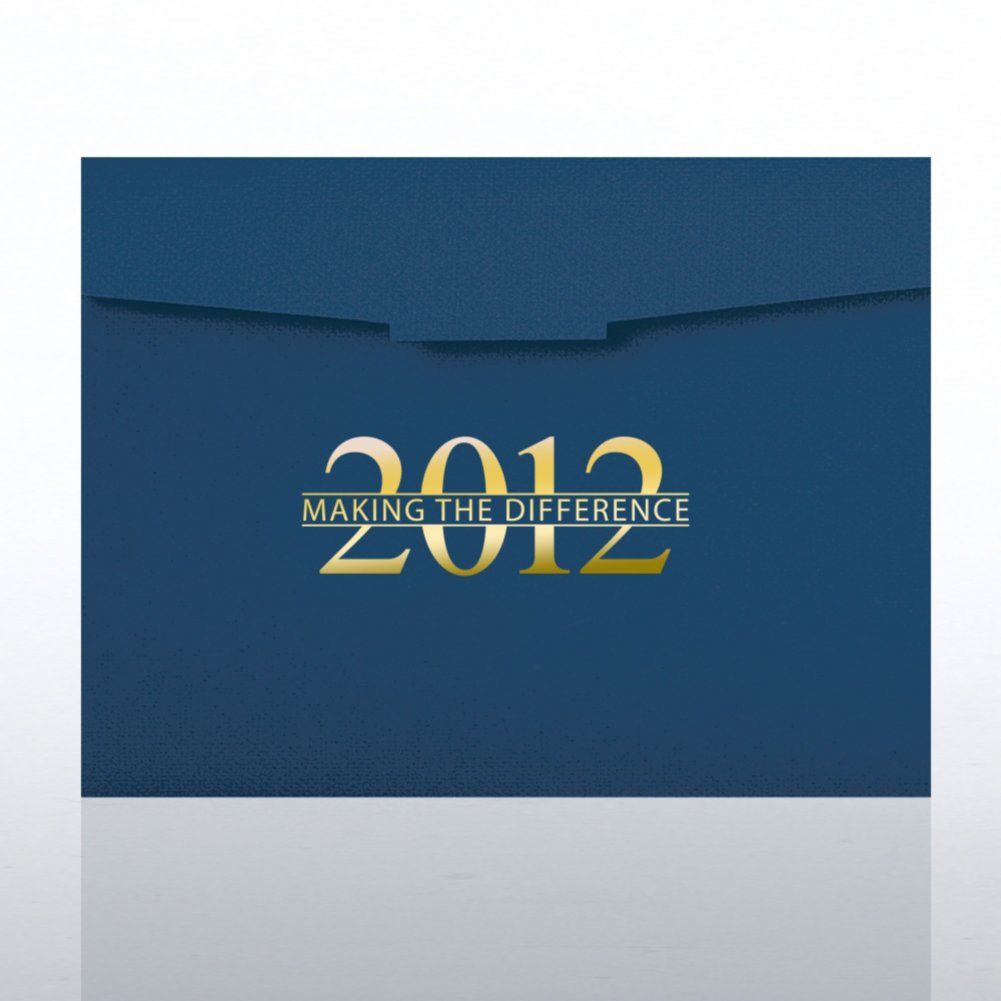 Foil-Stamped Certificate Folder - Making the Difference 2012 CARD1