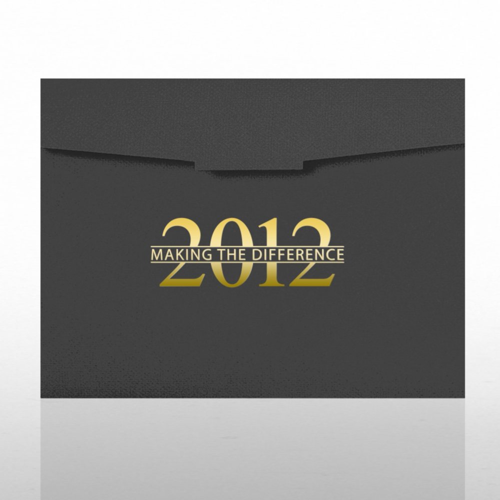 Foil-Stamped Certificate Folder - Making the Difference 2012 CARD2