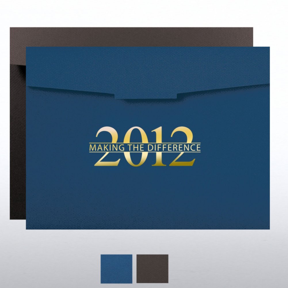 Foil-Stamped Certificate Folder - Making the Difference 2012