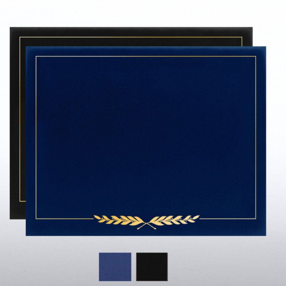 Laurels Gold Foil Border Certificate Cover