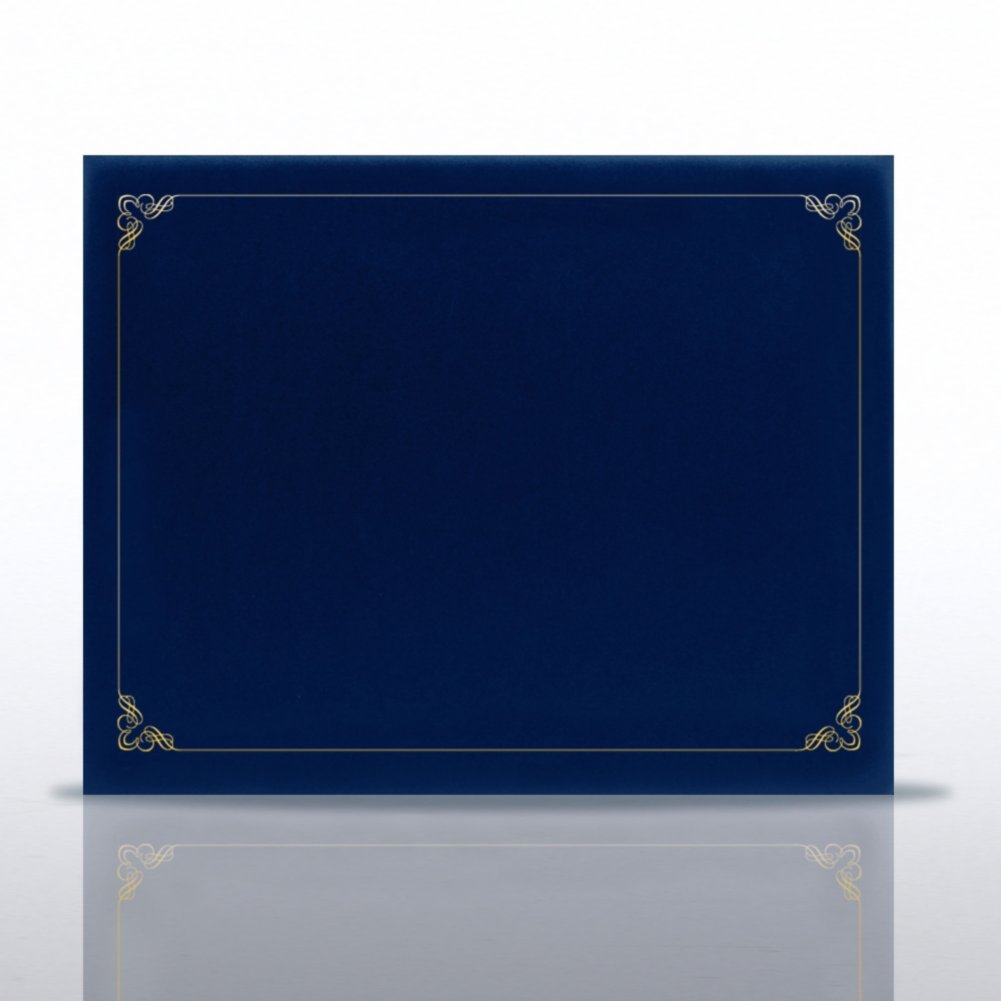 Ornament Gold Foil Border Certificate Cover CARD1