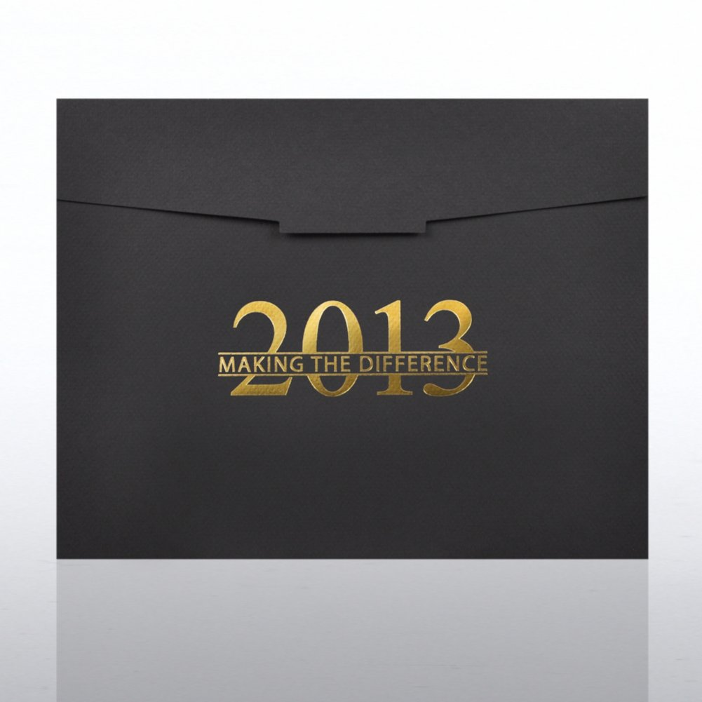 Foil-Stamped Certificate Folder - Making the Difference 2013 CARD2