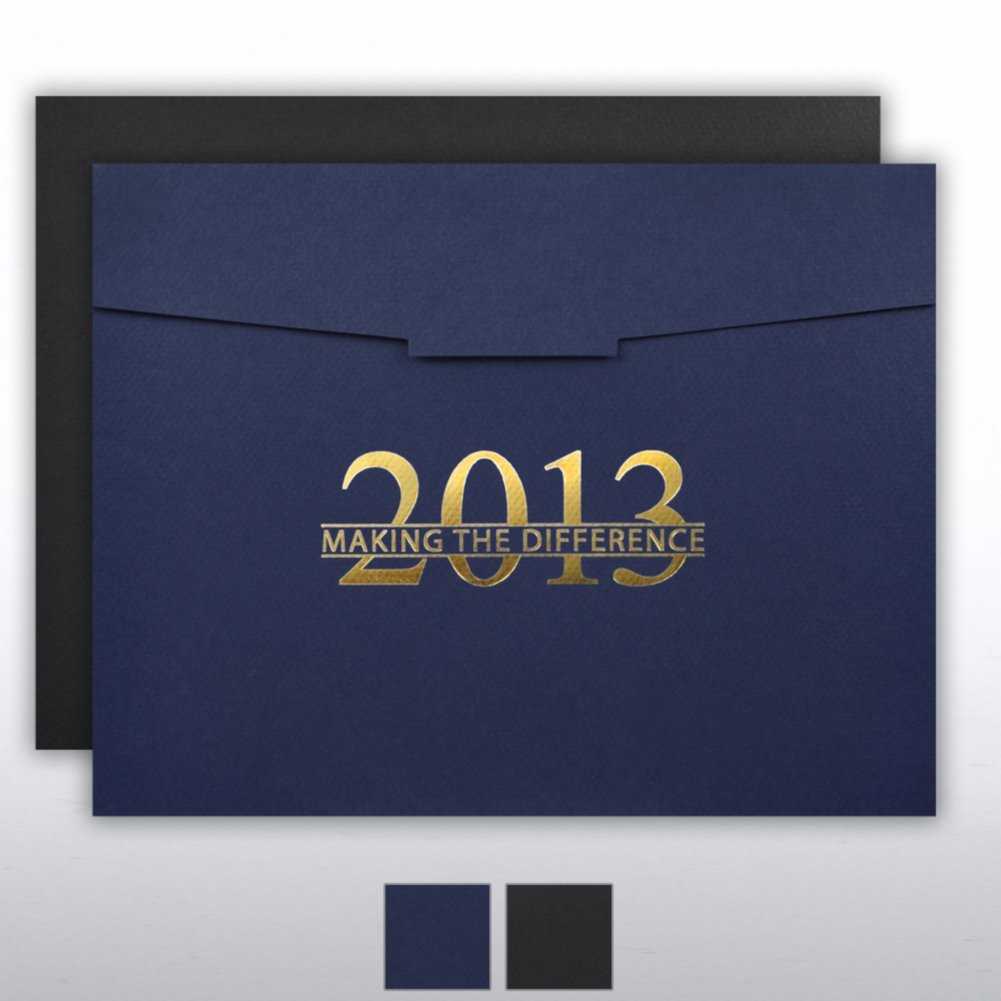 Foil-Stamped Certificate Folder - Making the Difference 2013