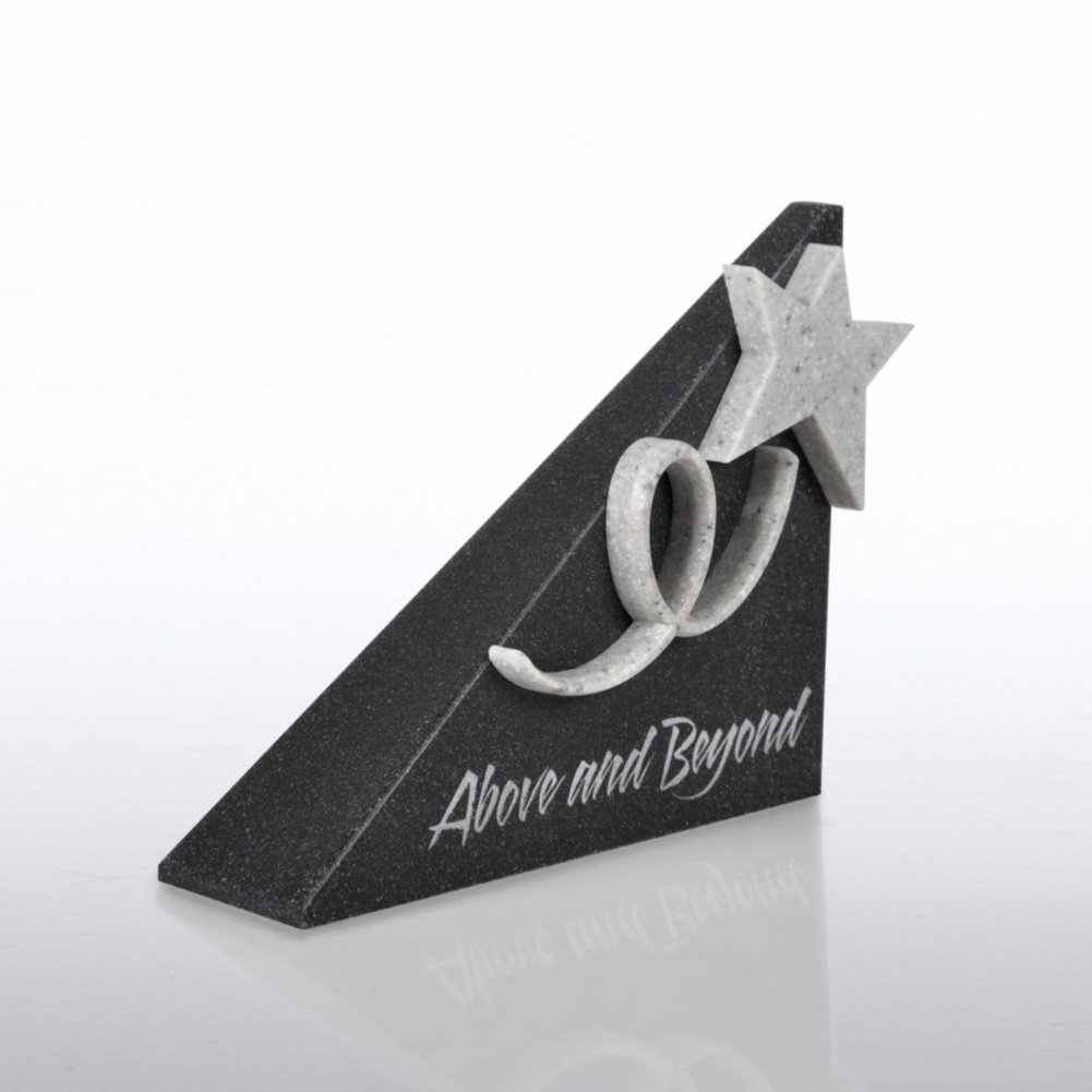Sculptured Desk Awards - Above & Beyond SIDE