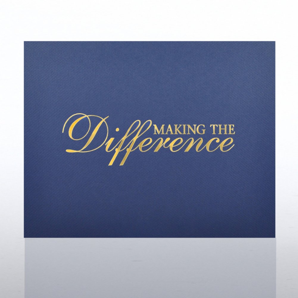 Foil Certificate Cover - Making the Difference CARD1