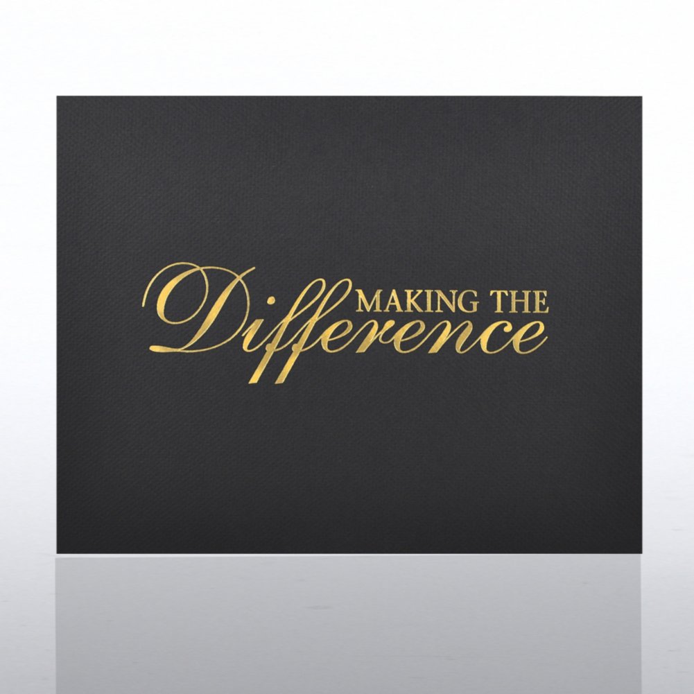 Foil Certificate Cover - Making the Difference CARD2