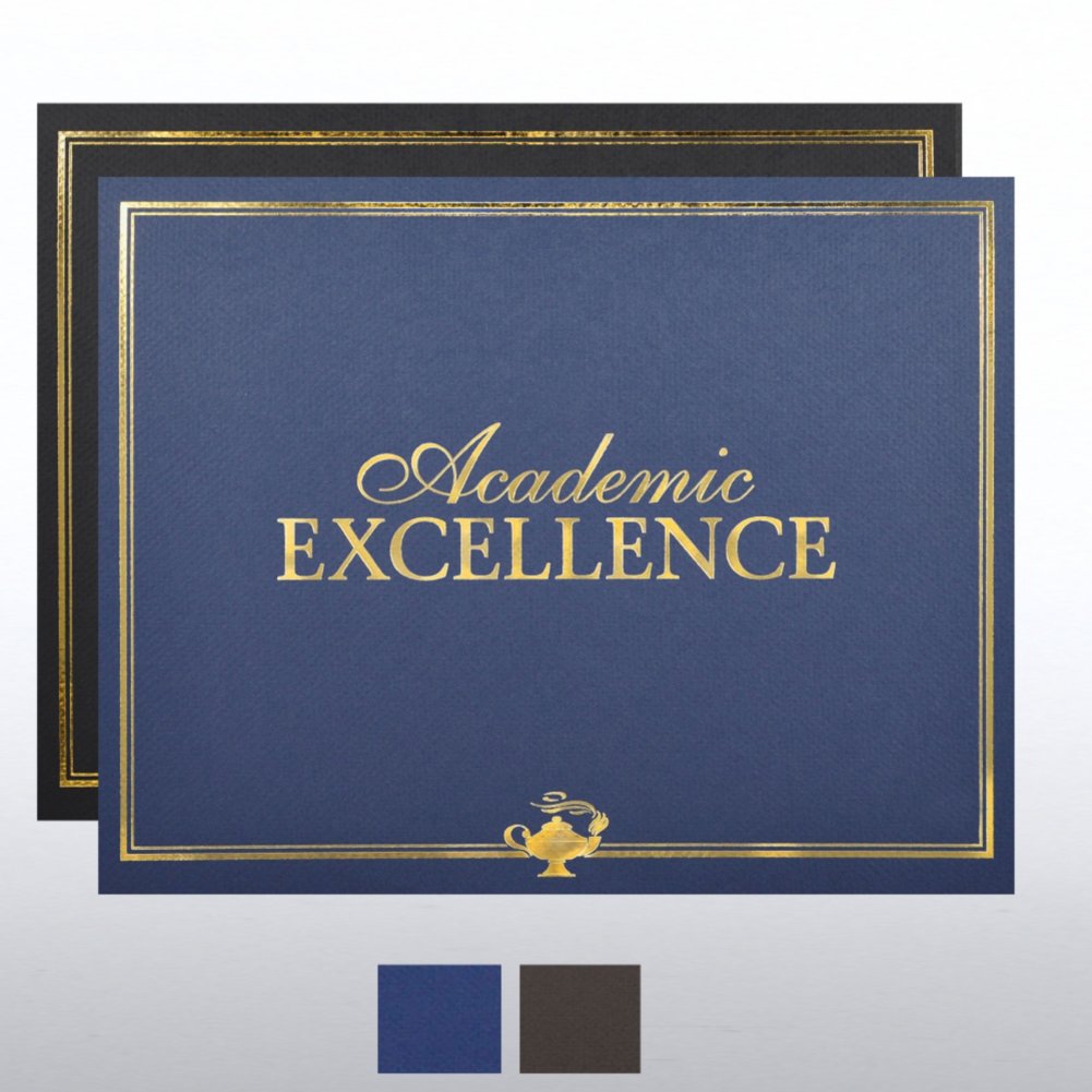 Foil Certificate Cover - Academic Excellence