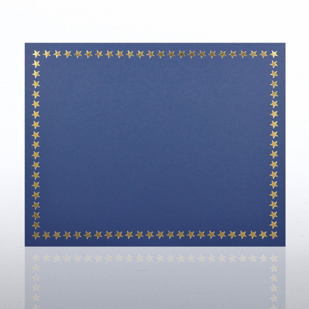 Foil Certificate Cover - Star Border CARD1