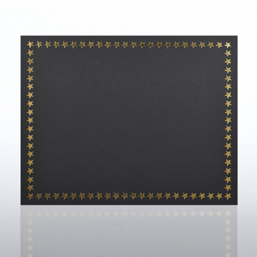 Foil Certificate Cover - Star Border CARD2