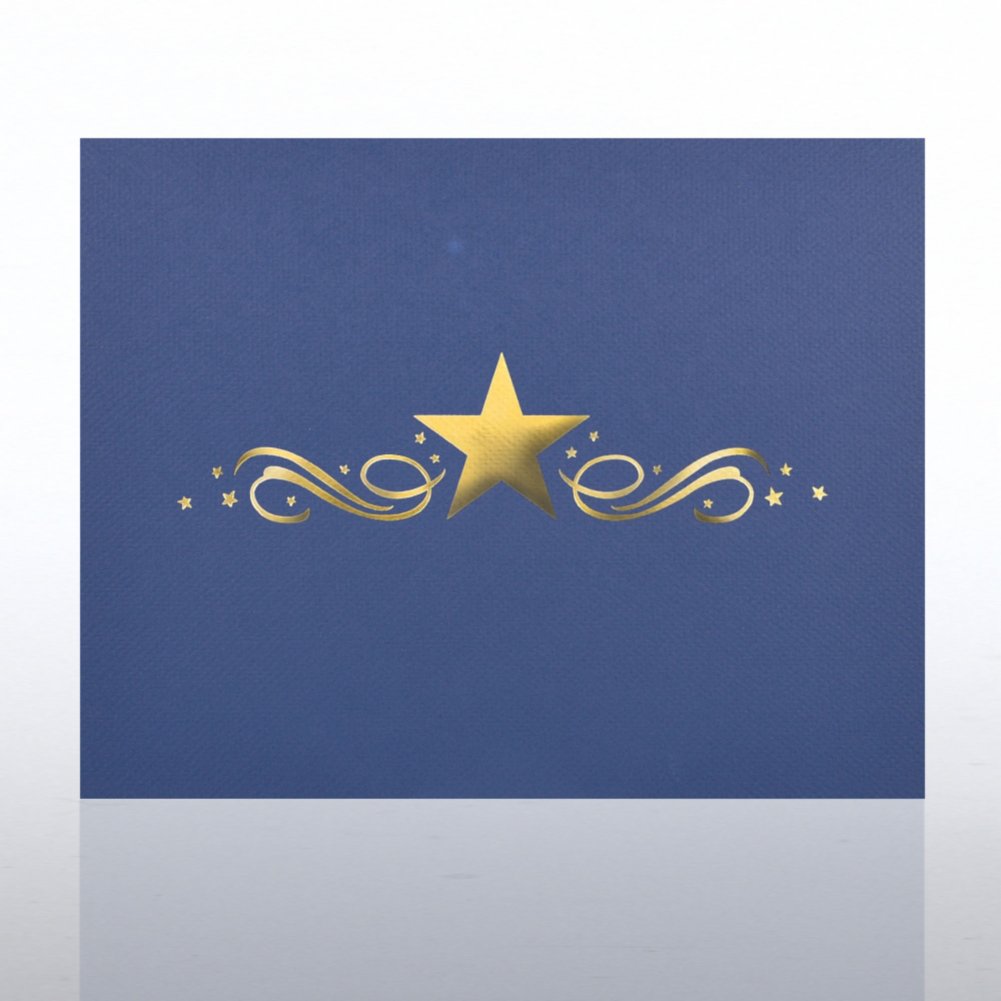Foil Certificate Cover - Center Stars CARD1