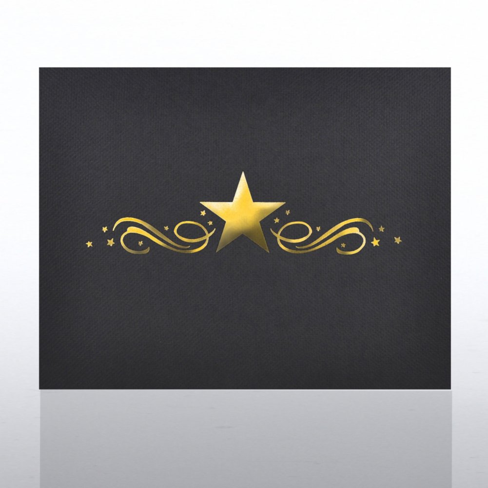 Foil Certificate Cover - Center Stars CARD2