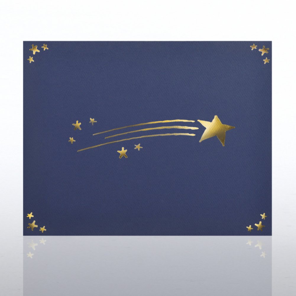 Certificate Cover - Gold Foil - Shooting Star CARD1