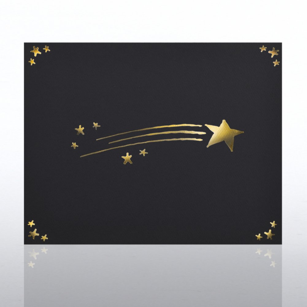 Certificate Cover - Gold Foil - Shooting Star CARD2