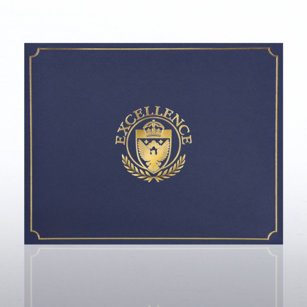 Certificate Cover - Gold Foil - Excellence Shield CARD1