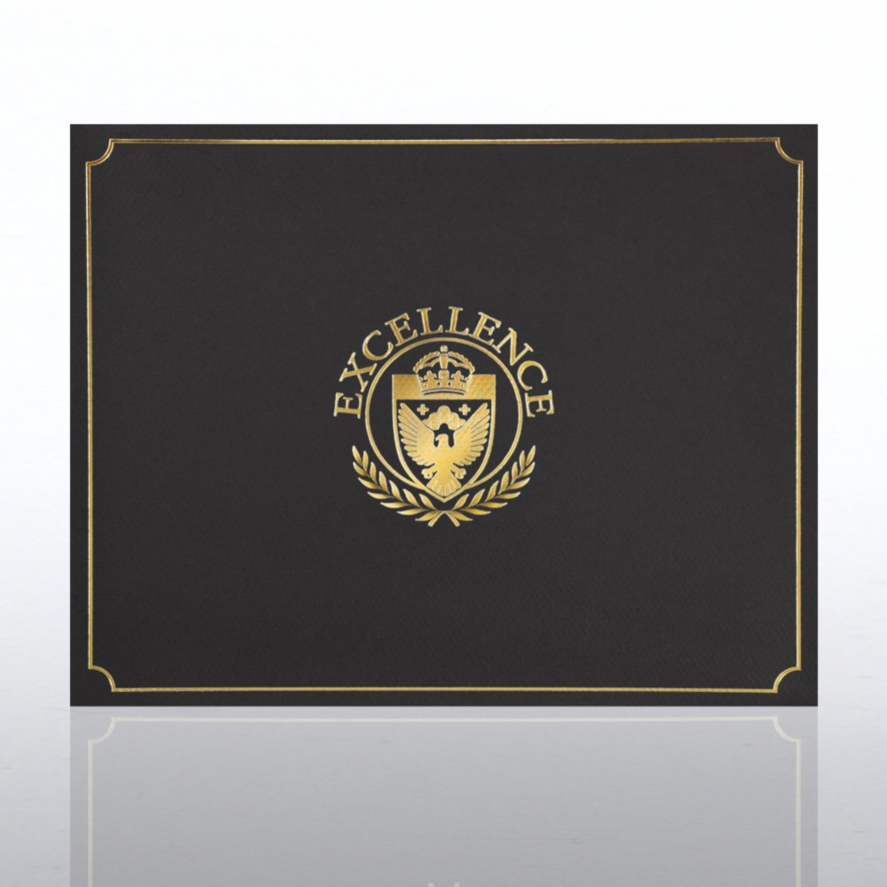 Certificate Cover - Gold Foil - Excellence Shield CARD2