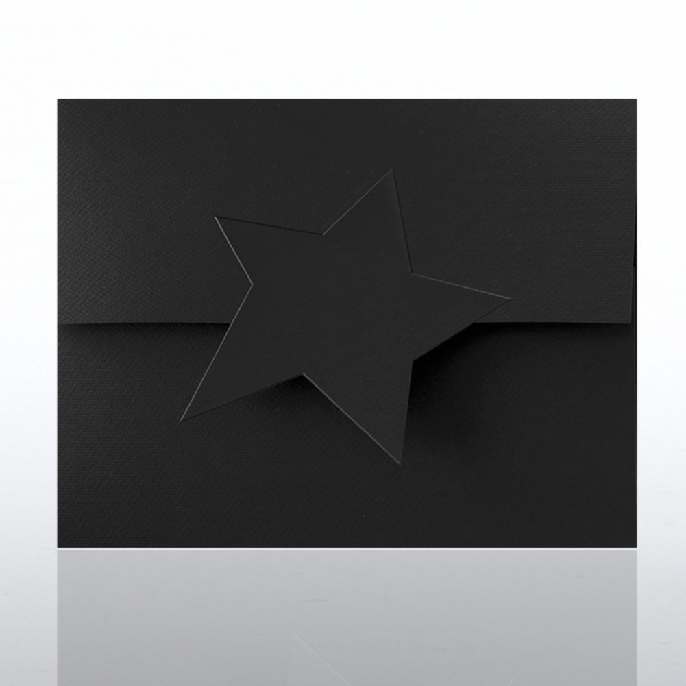 Embossed Star Certificate Folder CARD2