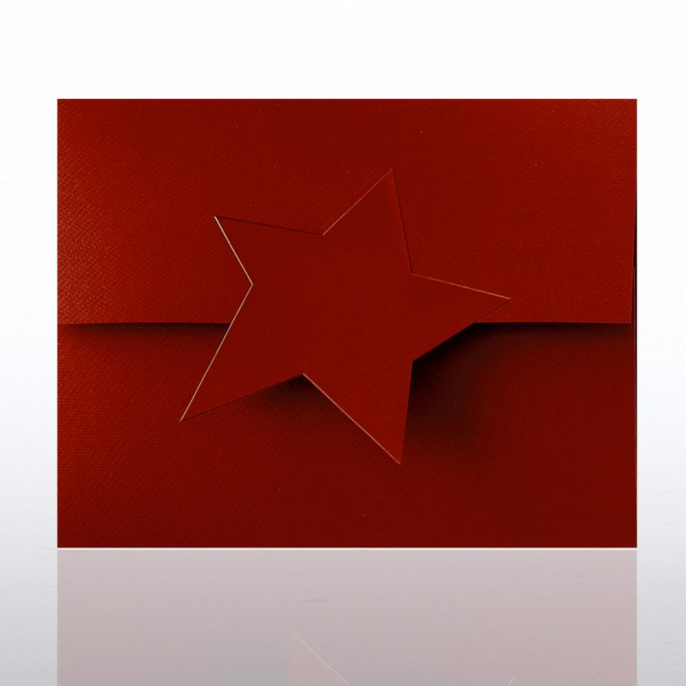 Embossed Star Certificate Folder CARD5