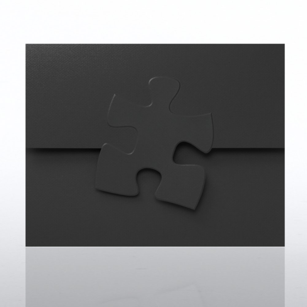 Certificate Folder - Embossed Essential Piece - Black