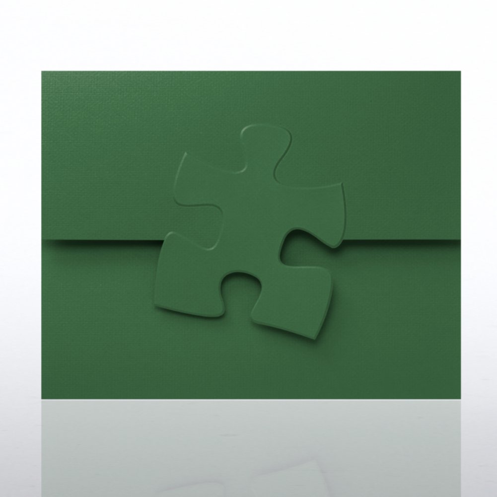 Certificate Folder - Embossed Essential Piece - Hunter Green
