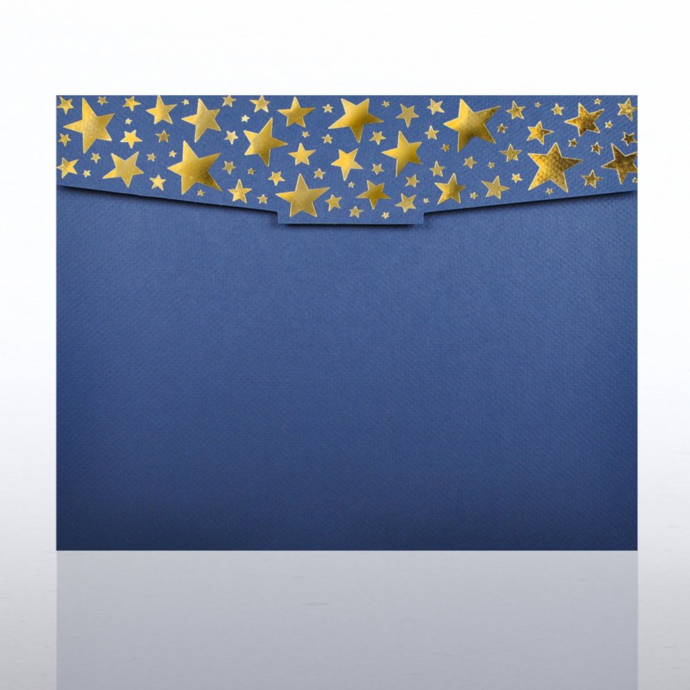 Foil-Stamped Certificate Folder - Starry Night CARD1