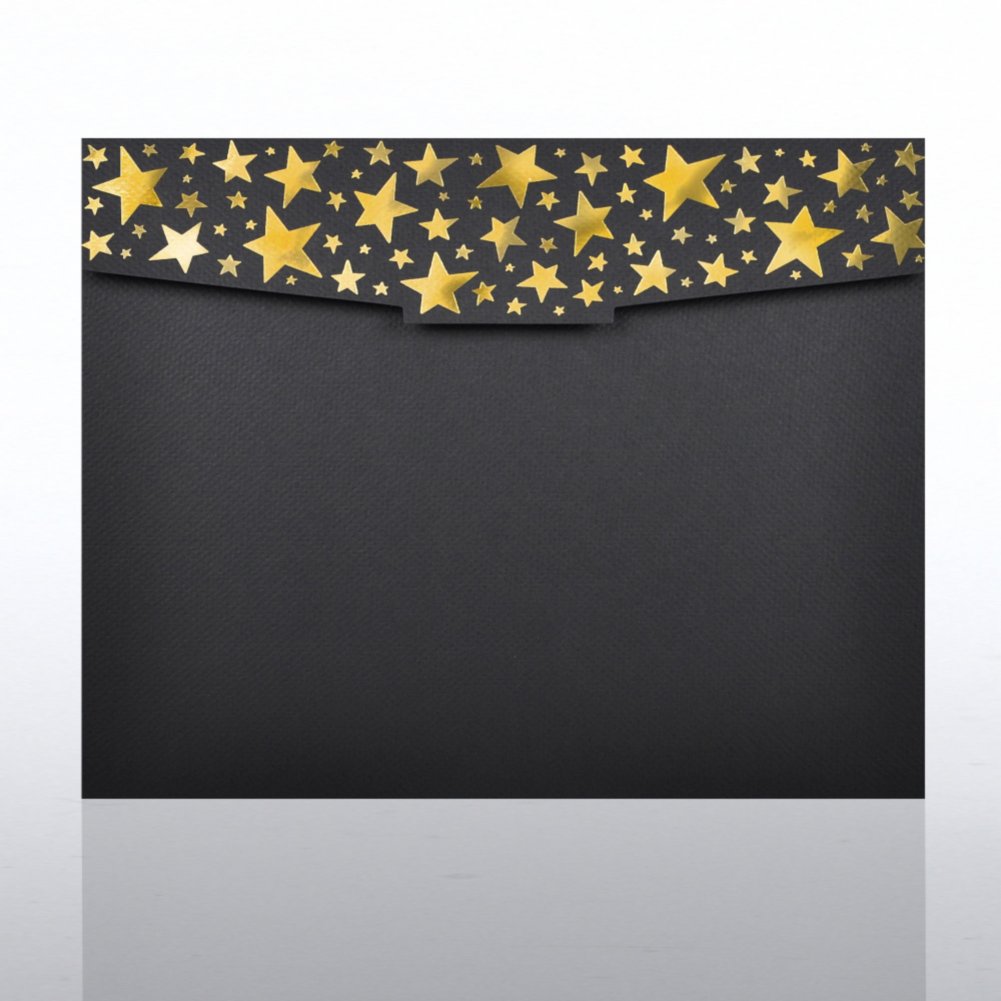 Foil-Stamped Certificate Folder - Starry Night CARD2