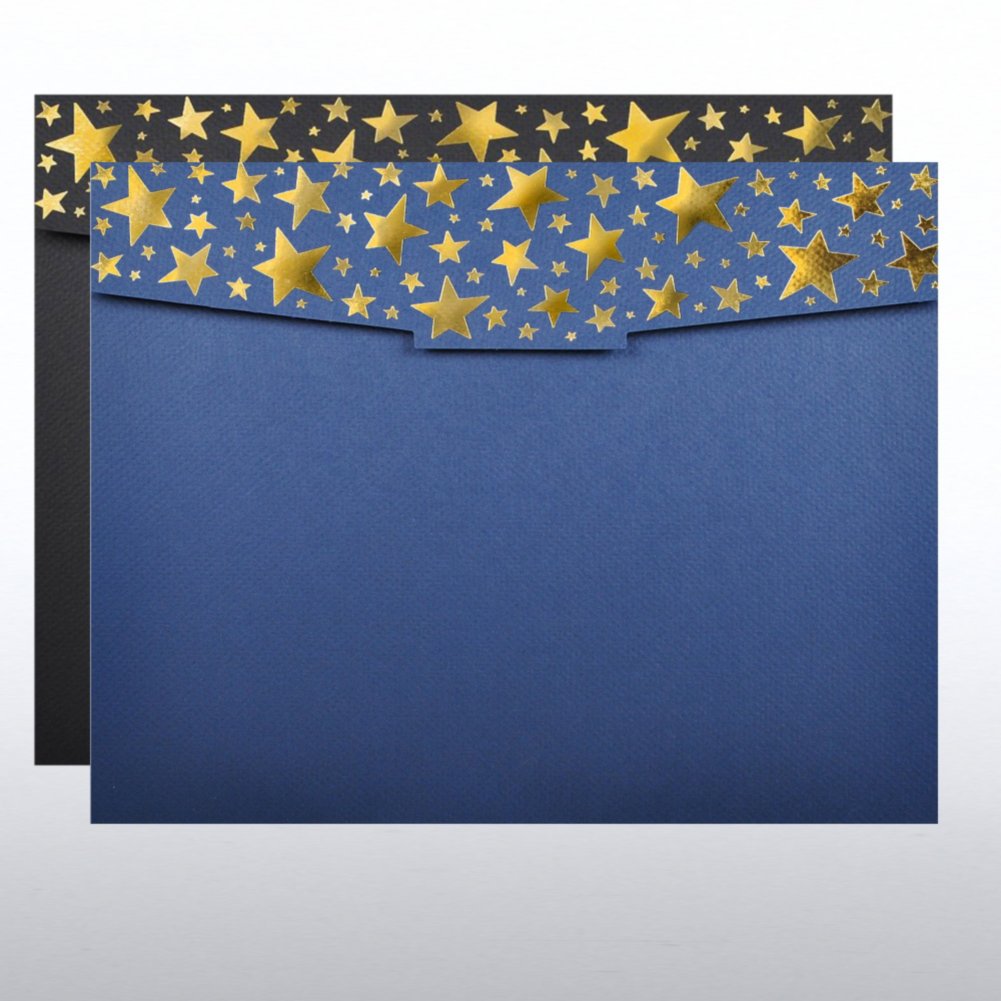 Foil-Stamped Certificate Folder - Starry Night