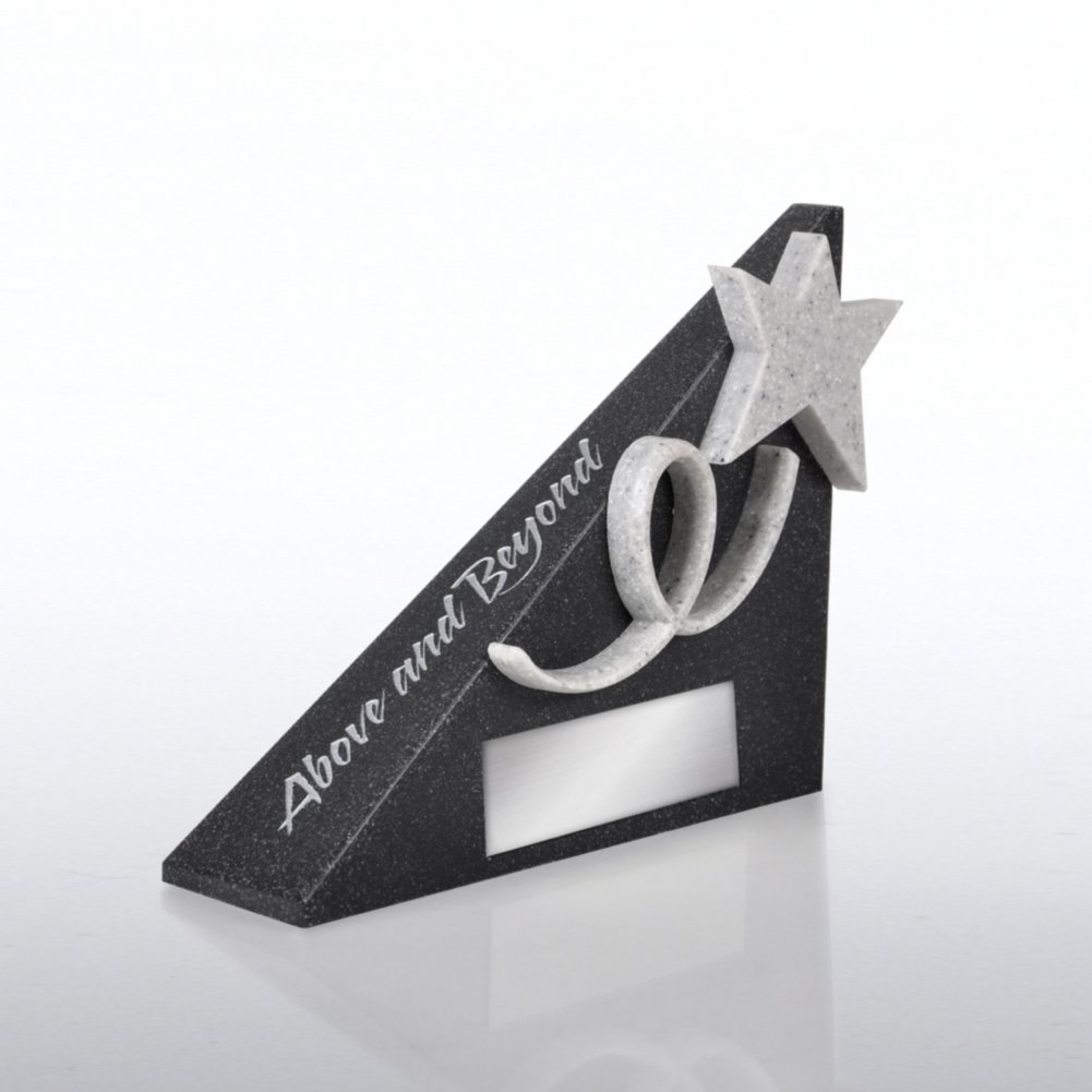 Sculptured Desk Awards - Above & Beyond - Personalized SIDE