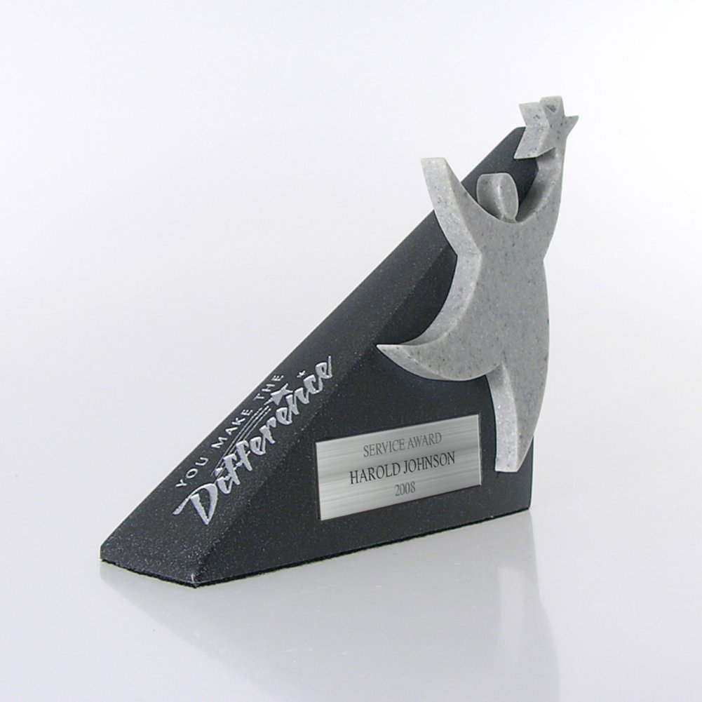 Sculptured Desk Awards - YMTD - Personalized SIDE