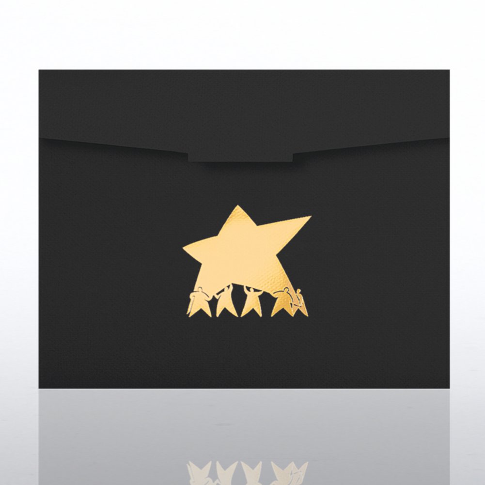 Certificate Folder - Team Results Star - Black