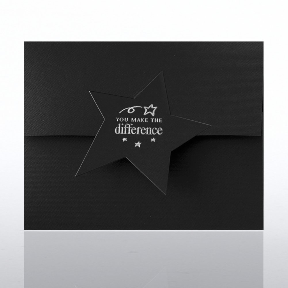 You Make the Difference Star Flap Foil Certificate Folder CARD2