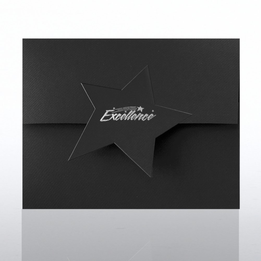 Excellence Star Flap Foil Certificate Folder CARD2