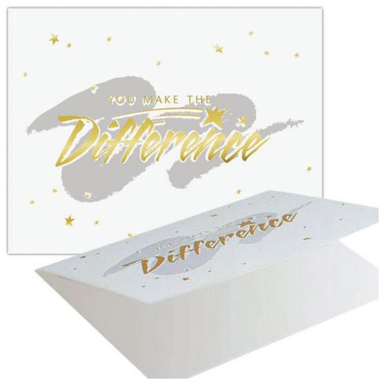 Themed Folder - Gold Foil You Make the Difference