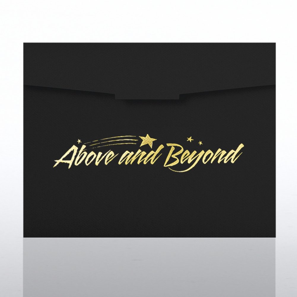 Above and Beyond Foil Certificate Folder CARD2