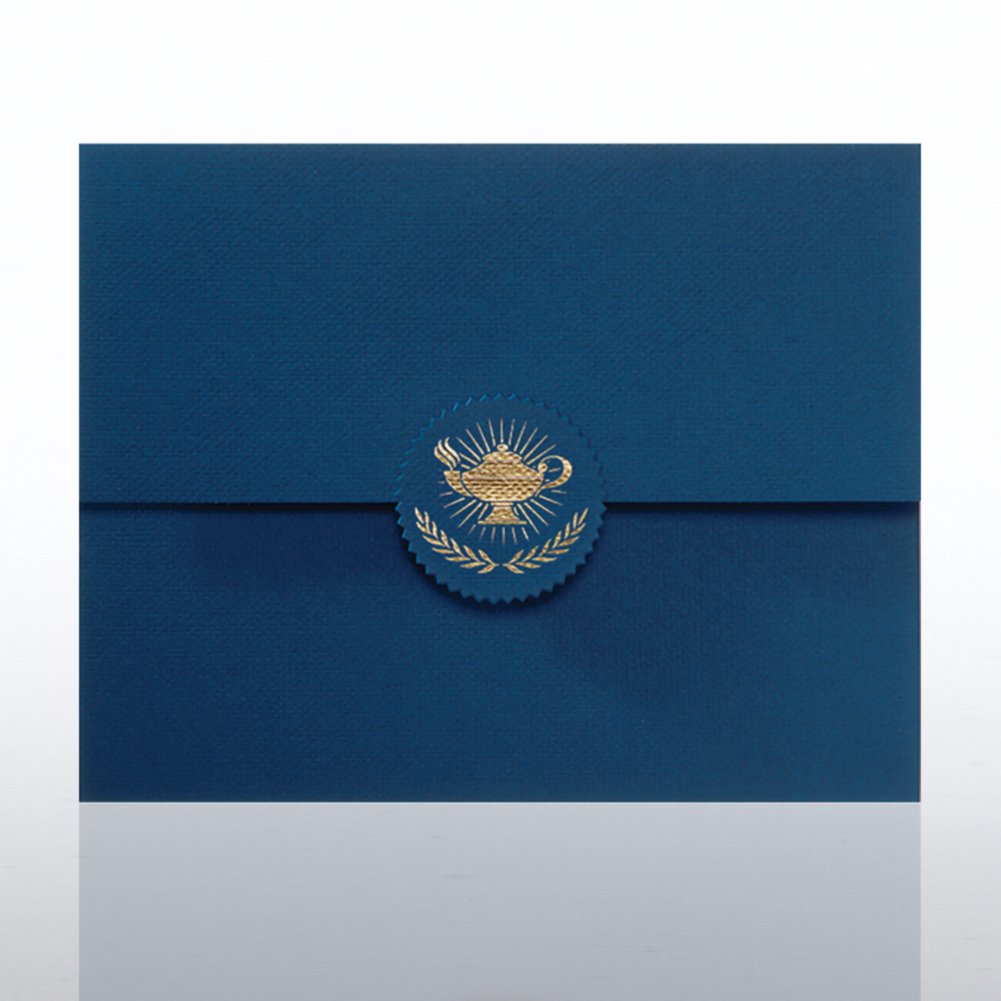 Lamp Serrated Flap Foil Certificate Folder CARD1