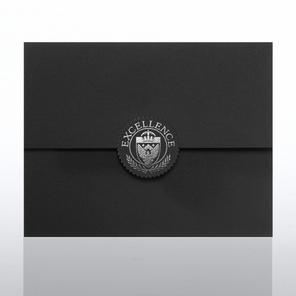 Excellence Seal Serrated Flap Foil Certificate Folder CARD2