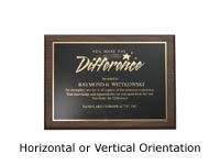 Prestigious Award Plaque - Half-Size - Black w/ Gold