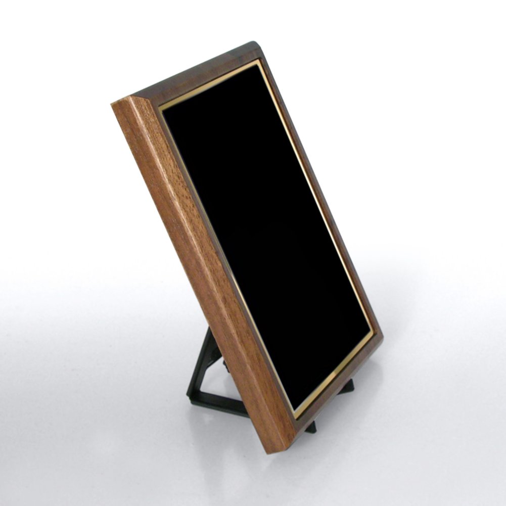 Prestigious Award Plaque - Half-Size - Black w/ Gold SIDE