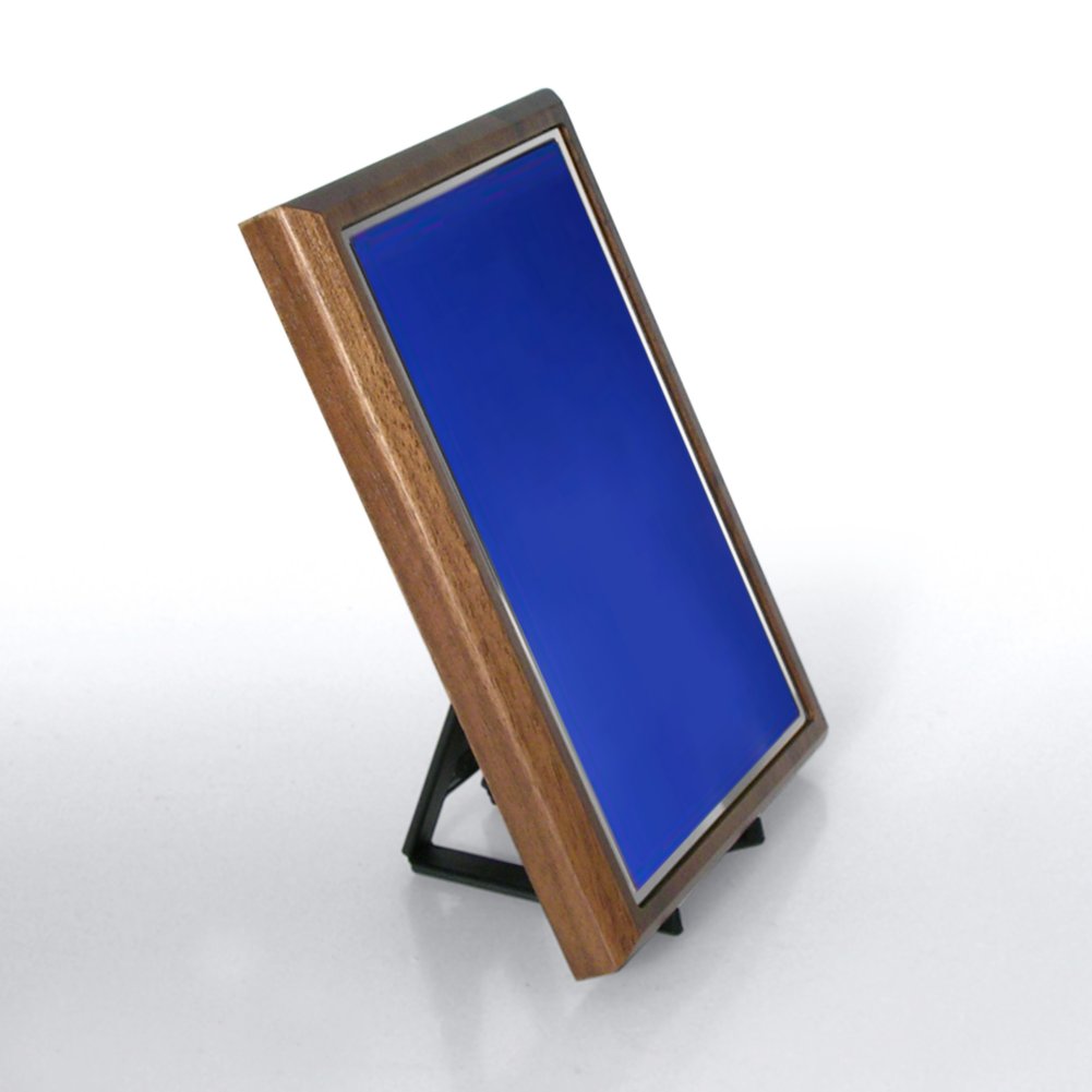 Prestigious Award Plaque - Half-Size - Blue w/ Silver SIDE