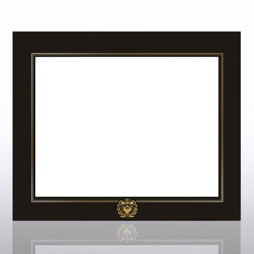 Leatherette Frame - Gold Foil Excellence - Black