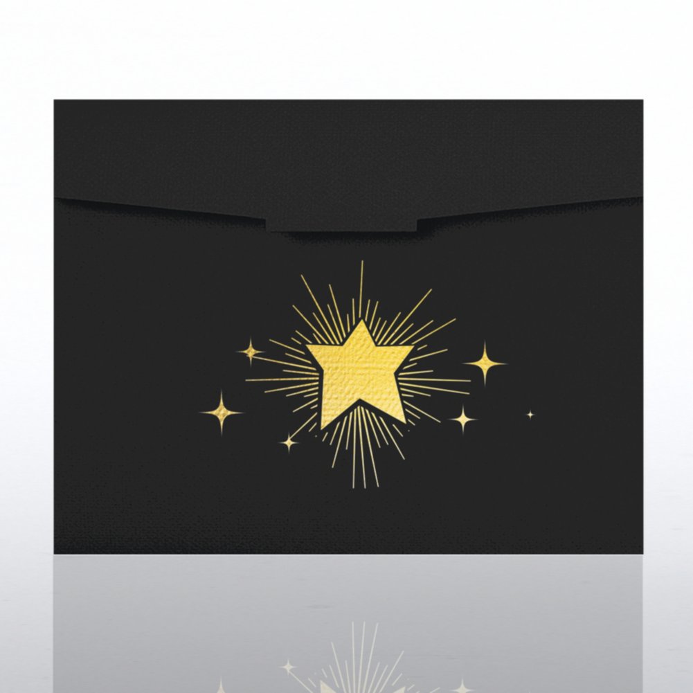 Star Burst Foil Certificate Folder CARD2
