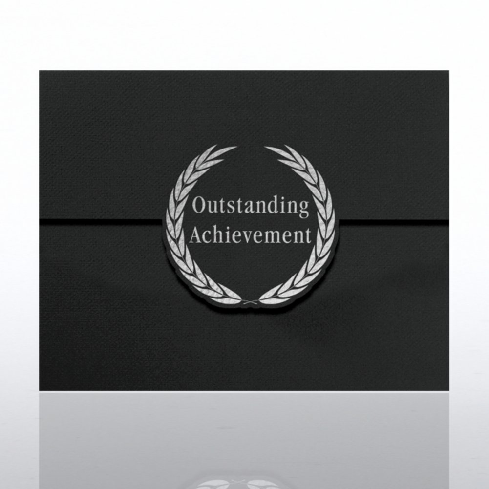Outstanding Achievement Laurels Foil Certificate Folder CARD2