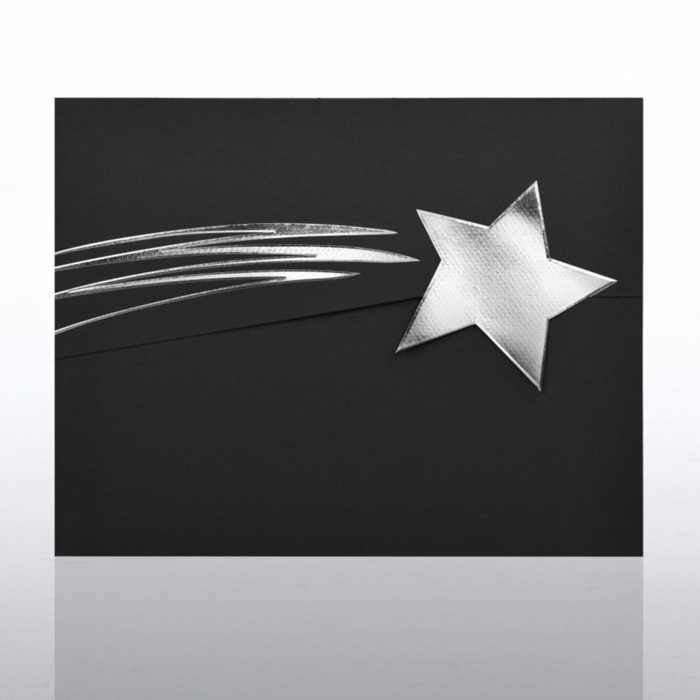 Foil-Stamped Embossed Folder - Shooting Star CARD2