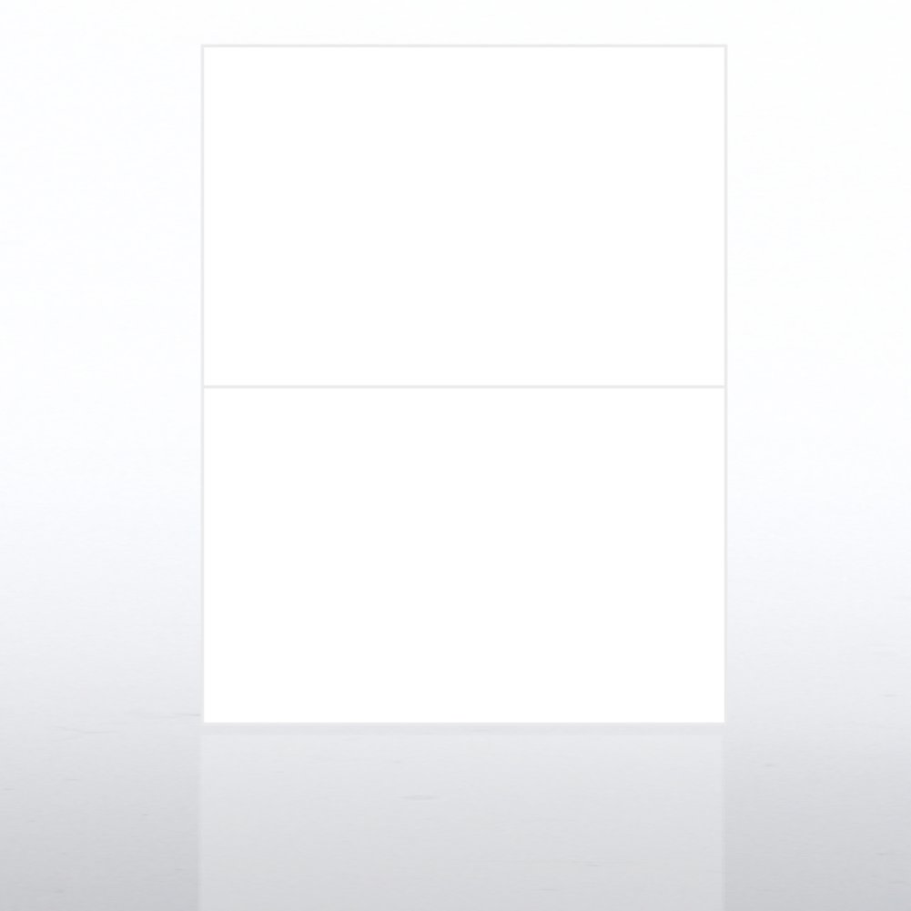 Acrylic Desktop Sign Paper Stock - Half Page White