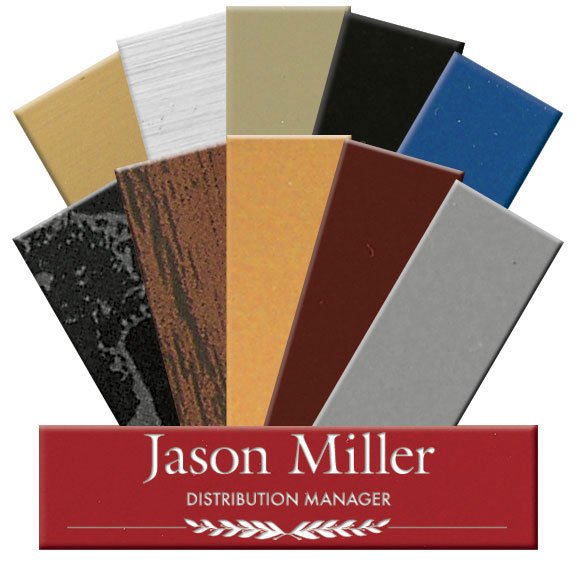 Office Signage - Classic Nameplate Only - 2 x 8