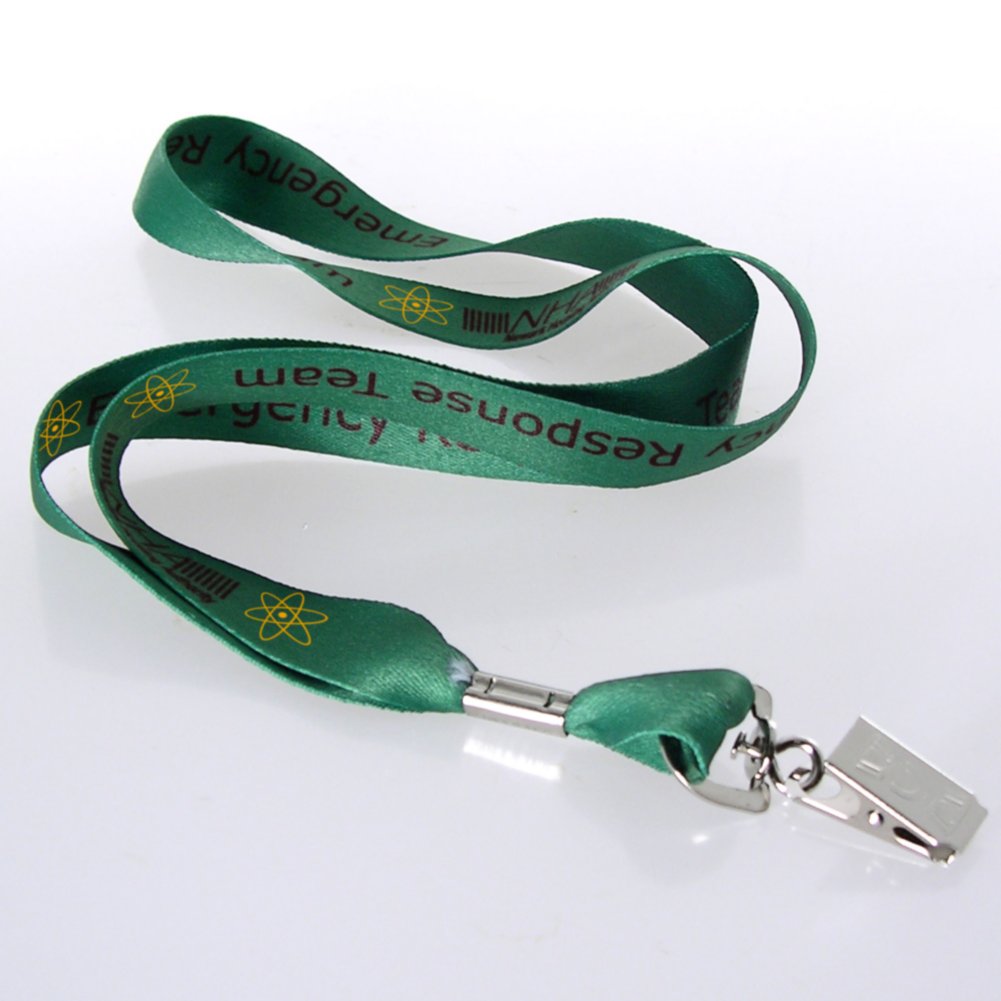 Vivid Color Custom Lanyards - 3/4 Inch Poly Satin