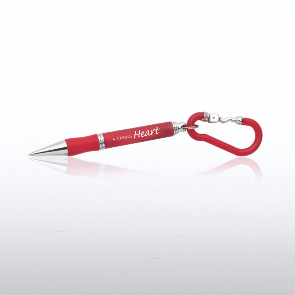 Carabiner Clip Pens - A Caring Heart