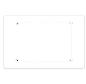 Adhesive Label - Blank White - 3 x 2
