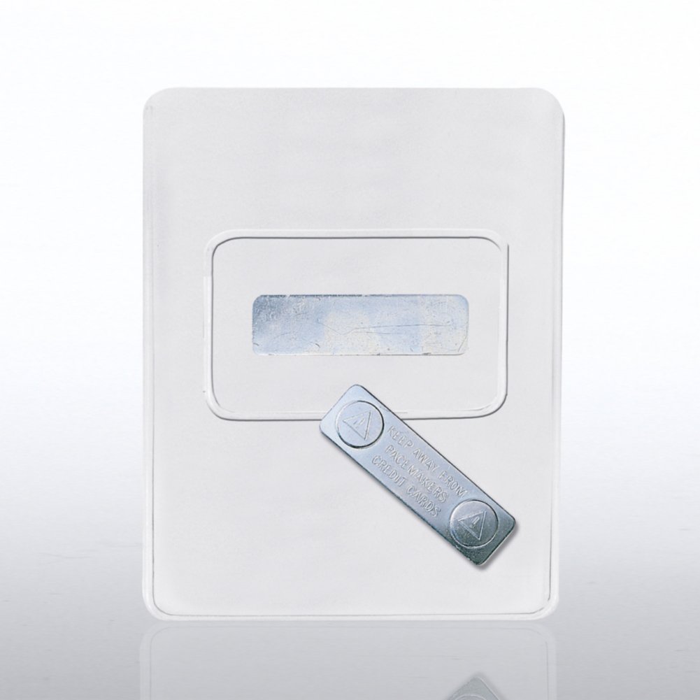 Badge Holder - Name Badge - Vinyl w/Magnetic Attachment BACK