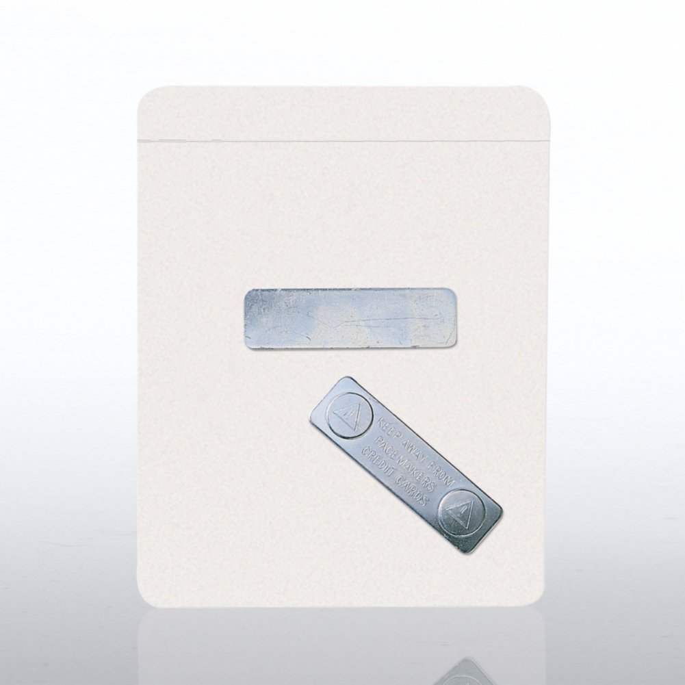 Badge Holder - Credit Card - Vinyl w/Magnetic Attachment BACK